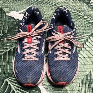 Brooks Blue Star-Patterned Running Shoes